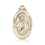 St. Jude Medal, 14 Karat Gold - 14 KT Yellow Gold