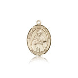 St. Gabriel Possenti Medal, 14 Karat Gold, Medium - 14 KT Yellow Gold