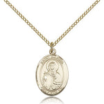 St. Marina Medal, Gold Filled, Medium - Gold-tone