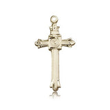 Cross Pendant, 14 Karat Gold - 14 KT Yellow Gold