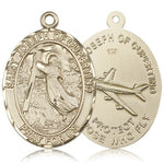 St. Joseph of Cupertino Medal, 14 Karat Gold - 14 KT Yellow Gold