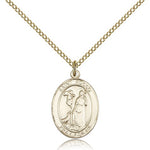 St. Rocco Medal, Gold Filled, Medium - Gold-tone