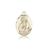 St. Jude Medal, 14 Karat Gold - 14 KT Yellow Gold