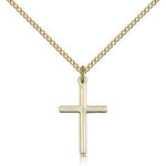 Cross Pendant, Gold Filled - Gold-tone