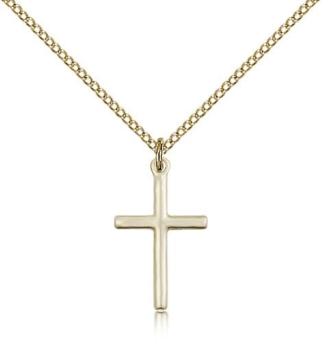Cross Pendant, Gold Filled - Gold-tone