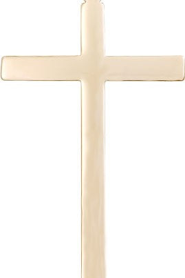 Cross Pendant, 14 Karat Gold - 14 KT Yellow Gold