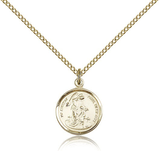 Guardian Angel Medal, Gold Filled - Gold-tone