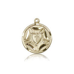 Lutheran Medal, 14 Karat Gold - 14 KT Yellow Gold