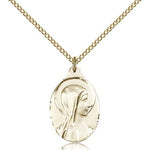 Sorrowful Mother Medal, Gold Filled - Gold-tone