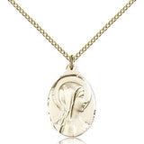 Sorrowful Mother Medal, Gold Filled - Gold-tone