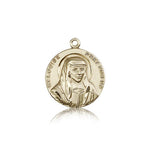 St. Louise Medal, 14 Karat Gold - 14 KT Yellow Gold