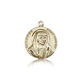 St. Louise Medal, 14 Karat Gold - 14 KT Yellow Gold