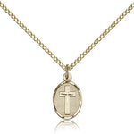 Cross Pendant, Gold Filled - Gold-tone