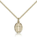 Cross Pendant, Gold Filled - Gold-tone