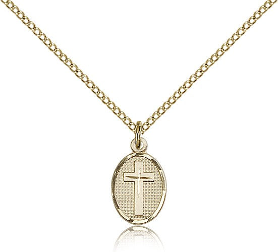 Cross Pendant, Gold Filled - Gold-tone