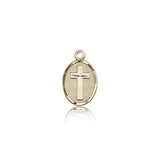 Cross Pendant, 14 Karat Gold - 14 KT Yellow Gold
