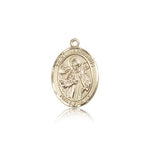 St. Januarius Medal, 14 Karat Gold, Medium - 14 KT Yellow Gold