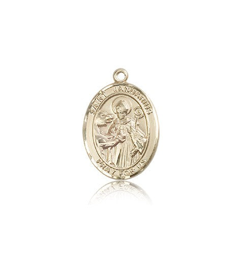 St. Januarius Medal, 14 Karat Gold, Medium - 14 KT Yellow Gold