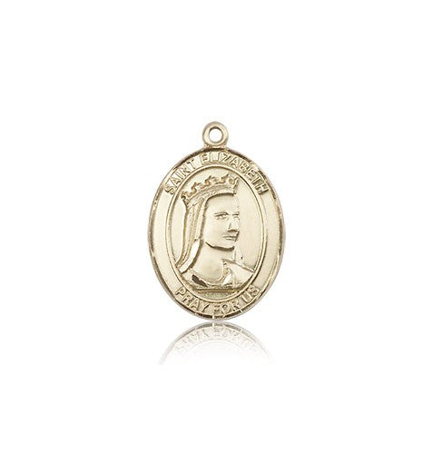 St. Elizabeth of Hungary Medal, 14 Karat Gold, Medium - 14 KT Yellow Gold