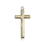 Cross Pendant, 14 Karat Gold - 14 KT Yellow Gold