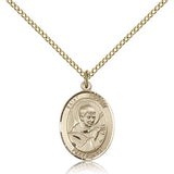 St. Robert Bellarmine Medal, Gold Filled, Medium - Gold-tone