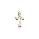 Cross Pendant, 14 Karat Gold - 14 KT Yellow Gold