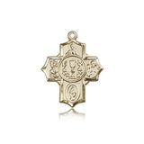 Millennium Crucifix Pendant, 14 Karat Gold - 14 KT Yellow Gold