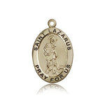 St. Lazarus Medal, 14 Karat Gold - 14 KT Yellow Gold