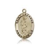 St. Lazarus Medal, 14 Karat Gold - 14 KT Yellow Gold