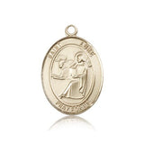 St. Luke the Apostle Medal, 14 Karat Gold, Large - 14 KT Yellow Gold
