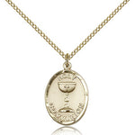 Holy Communion Medal, Gold Filled - Gold-tone