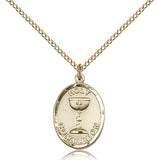 Holy Communion Medal, Gold Filled - Gold-tone