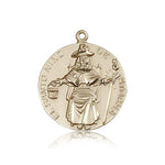 St. Ni&amp;Atilde;&amp;plusmn;o De Atocha Medal, 14 Karat Gold - 14 KT Yellow Gold