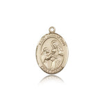 St. John of God Medal, 14 Karat Gold, Medium - 14 KT Yellow Gold