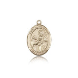 St. John of God Medal, 14 Karat Gold, Medium - 14 KT Yellow Gold