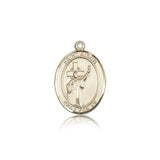 St. Aidan of Lindesfarne Medal, 14 Karat Gold, Medium - 14 KT Yellow Gold