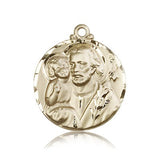 St. Joseph Medal, 14 Karat Gold - 14 KT Yellow Gold