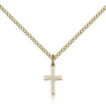 Cross Pendant, Gold Filled - Gold-tone