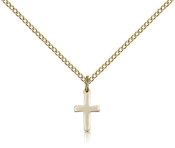 Cross Pendant, Gold Filled - Gold-tone