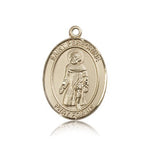 St. Peregrine Laziosi Medal, 14 Karat Gold, Large - 14 KT Yellow Gold