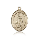 St. Peregrine Laziosi Medal, 14 Karat Gold, Large - 14 KT Yellow Gold