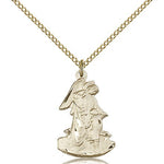 Guardian Angel Medal, Gold Filled - Gold-tone