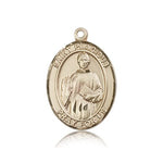 St. Placidus Medal, 14 Karat Gold, Large - 14 KT Yellow Gold