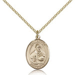 St. Albert the Great Medal, Gold Filled, Medium - Gold-tone