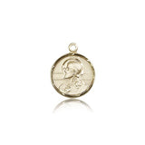 Scapular Medal, 14 Karat Gold - 14 KT Yellow Gold
