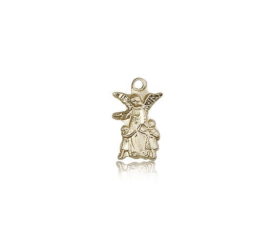 Guardian Angel Medal, 14 Karat Gold - 14 KT Yellow Gold