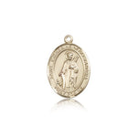 St. Catherine of Alexandria Medal, 14 Karat Gold, Medium - 14 KT Yellow Gold