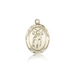 St. Ivo Medal, 14 Karat Gold, Medium - 14 KT Yellow Gold