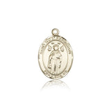 St. Ivo Medal, 14 Karat Gold, Medium - 14 KT Yellow Gold