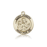 St. Joseph Medal, 14 Karat Gold - 14 KT Yellow Gold